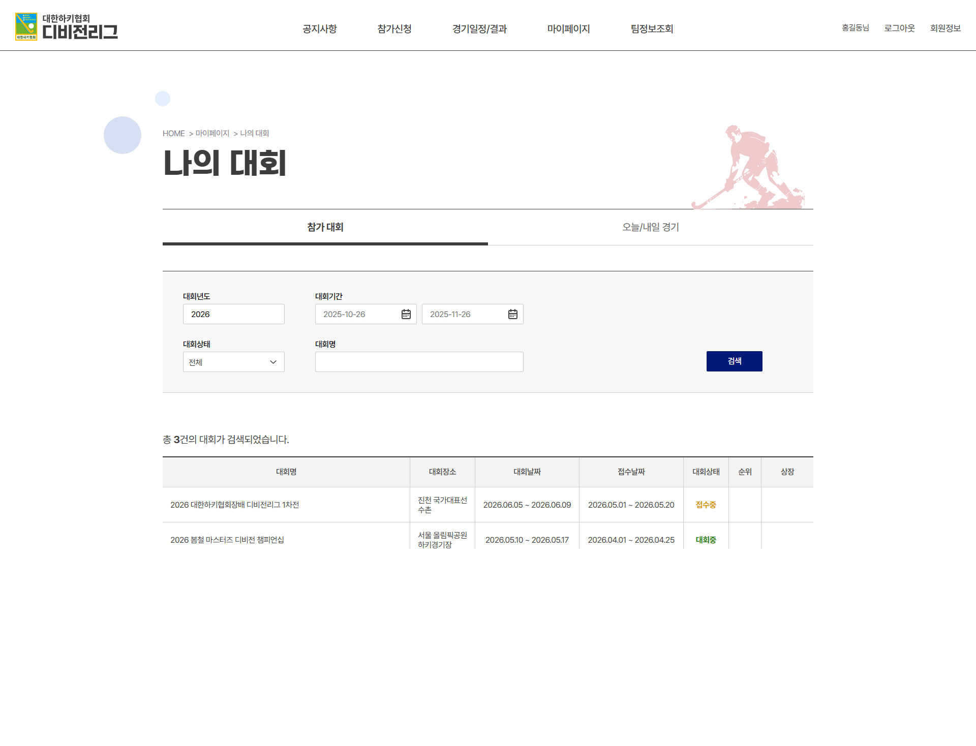 나의 대회